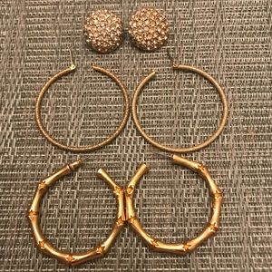 3 Pair Of Fun Earrings For The Price of 1